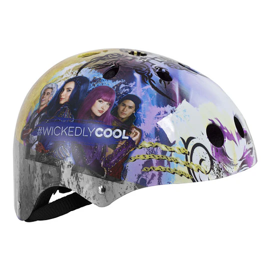 Casco De Niño Disney Descendientes Morado