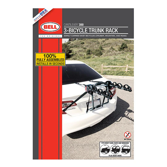 Portabicicleta Bell Cantilever 300 (3 Bic) P/camioneta Negro
