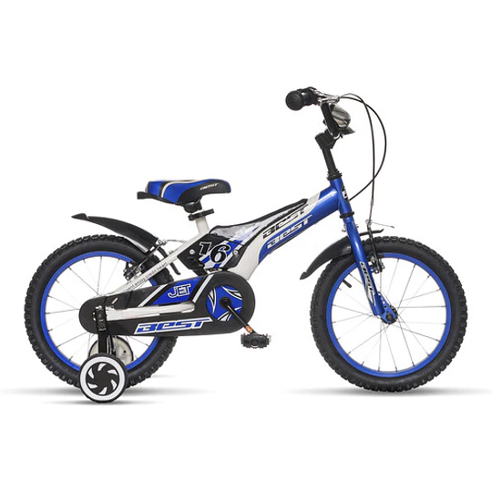 Bicicleta Best De Niño Jet Aro 16 Azul
