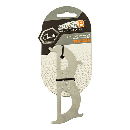 Medidor Desgaste De Cadena Y Gancho Super B Tb-3326 Plata