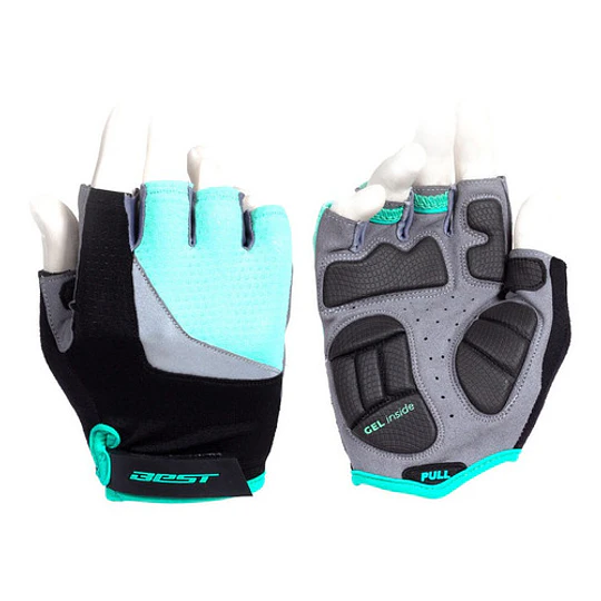 Guantes Cortos Dama Best Sb-01-7003-a Verde Agua Talla L