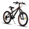 Bicicleta De Aluminio Best De Niño Apolo 20  Negro/rojo