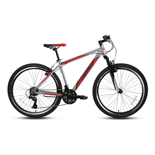 Bicicleta Best De Hombre Lazzo Aro 27.5 Plata/rojo