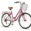 Bicicleta Vision De Mujer Olympia Aro 26 Fucsia/blanco