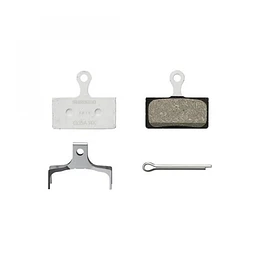 PASTILLA FRENO SHIMANO RESINA W/O FIN (G05A-RX), PAD SPRING W/SPLIT PIN 1 PAIR, IND.PACK EBPG05ARXA