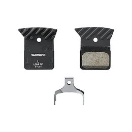 PASTILLA FRENO SHIMANO RESINA W/ FIN (L05A-RF), PAD SPRING, 1 PAIR, IND.PACK EBPL05ARFA