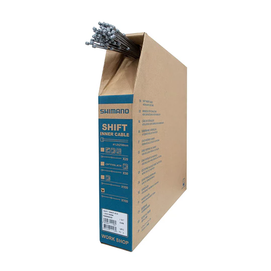 CABLE CAMBIO SHIMANO 1.2X2100MM BOX (100 PCS).
