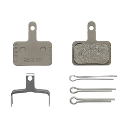 PASTILLA FRENO SHIMANO W/O FIN (B05S-RX), PAD SPRING, W/3 TYPES OF SPLIT PIN, 50 PAIRS, SEMI-BULK EB