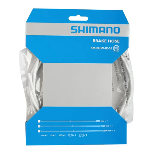 CABLE FRENO TRAS. HIDRA. SM-BH59 WHITE 1700MM