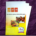 Papel Fotográfico Adhesivo Glossy A3 115 g | 50 Hojas | Para Impresoras Inkjet 2