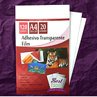 Adhesivo Transparente Film A4  ¡Alta resolución y resistente al agua! 2