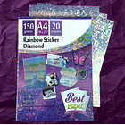 Adhesivo holográfico Rainbow Diamond 150 gramos A4 1