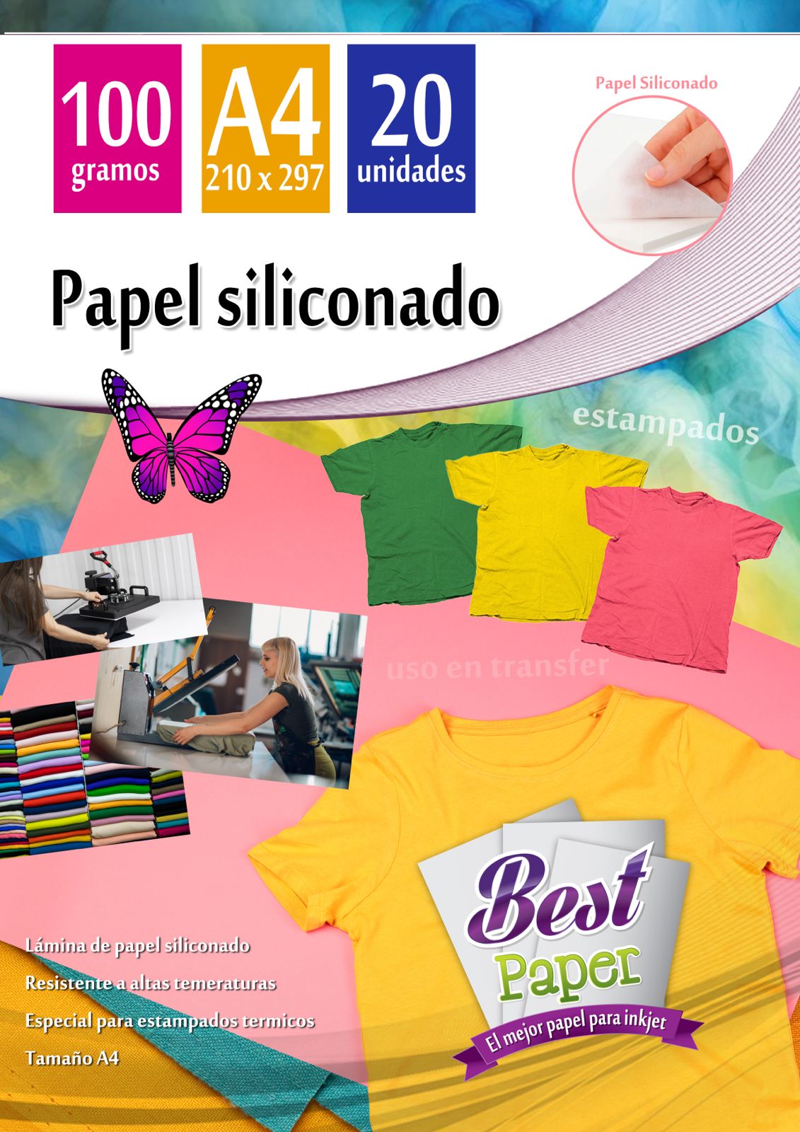 Papel Siliconado Textil