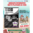 Adhesivo Matte Silver 120 gramos A4 1