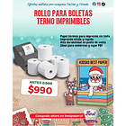 Rollo de boleta para impresión térmica - 80mm  1