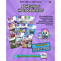 Adhesivo holográfico RC Mix 150g - A4 (20 hojas)