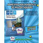 Adhesivo Rainbow sticker 3D water square A4 1