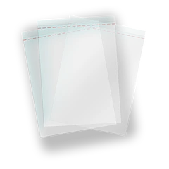 Bolsas Celofán A3 con Cierre Adhesivo Reutilizable / 100 Unidades / Transparentes 