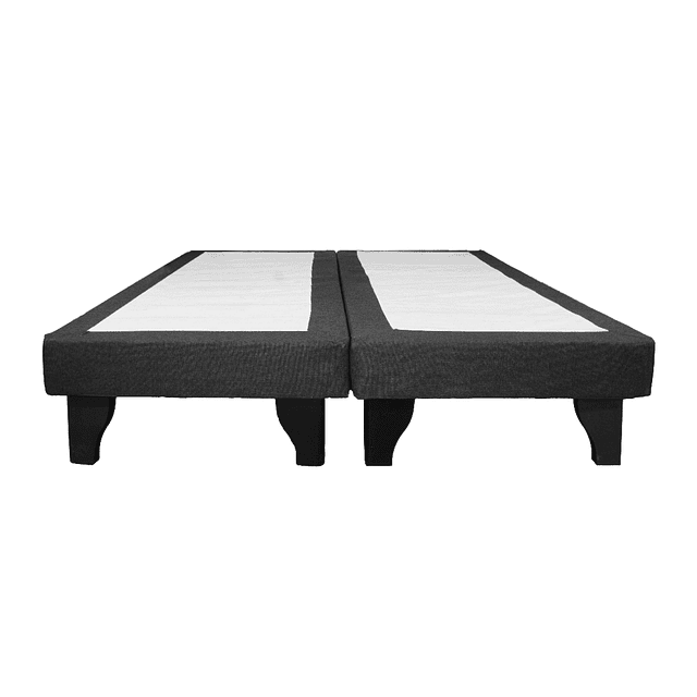 Base de cama europea dividida 2 plazas Grafito