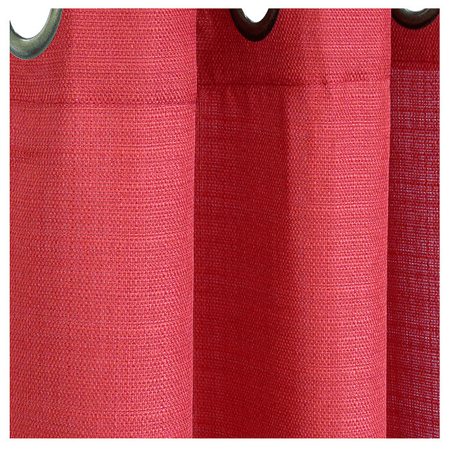 Set cortinas y visillos mónaco terracotta 2