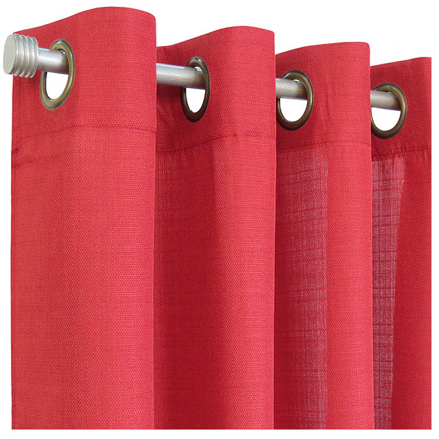 Set cortinas y visillos mónaco terracotta 3