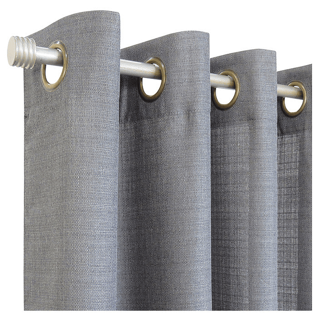 Set cortinas y visillos mónaco grafite 3