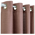 Set cortinas y visillos mónaco cioccolato 3