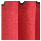 Set cortinas y visillos venecia rosso 2