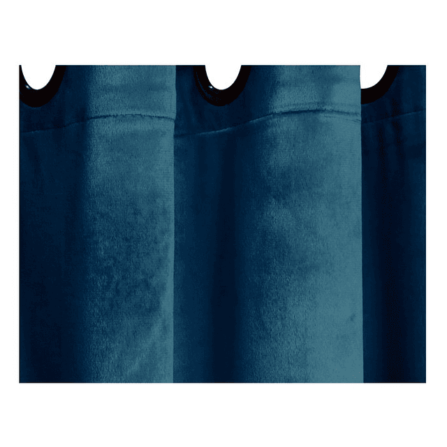 Set cortina velvet azul  2