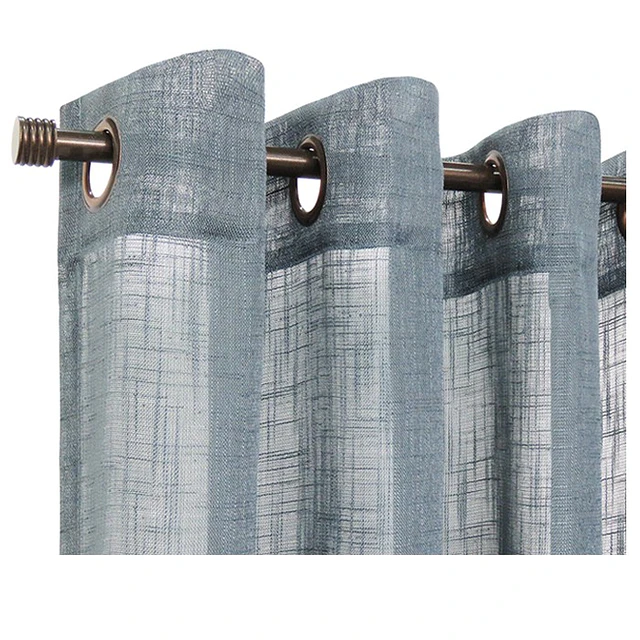 Set cortinas velo lino grafito  3