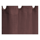 Set cortinas velo lino café 2