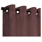 Set cortinas velo lino café 3