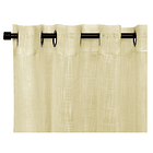 Set cortinas velo lino beige 1