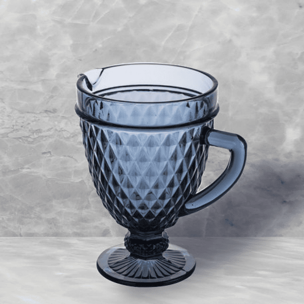 Jarro de vidrio murano azul 1 lt.