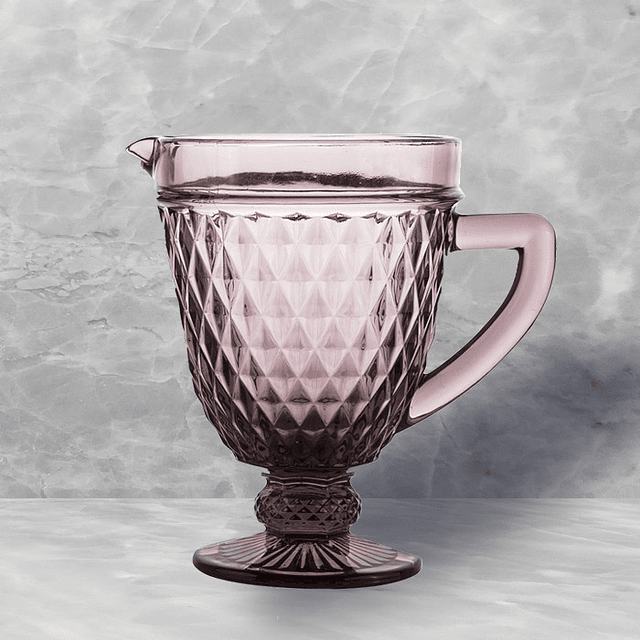 Jarro de vidrio murano rosa 1 lt.