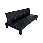 Futón Praga 3c Negro PU 2
