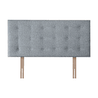 Respaldo de cama Polonia Gris 2 plazas 1