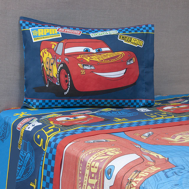 Sábanas 1.5 plazas Cars Piston Cup 1