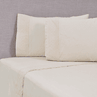 Sábanas King Broderie Bricks Amarillo 1