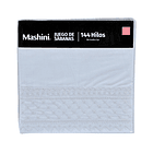 Sábanas 2 Plazas Broderie Bricks Celeste Spa 3