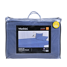 Sábanas 2 Plazas Polar Lisa Azul 3