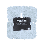 Manta Shaggy 127x152 cms Celeste 3