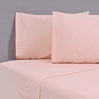 Sábanas King 144 Hilos Colores Lisos Coral Claro 1