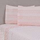 Sábanas 2 Plazas Estampada 144 Hilos Canela 1