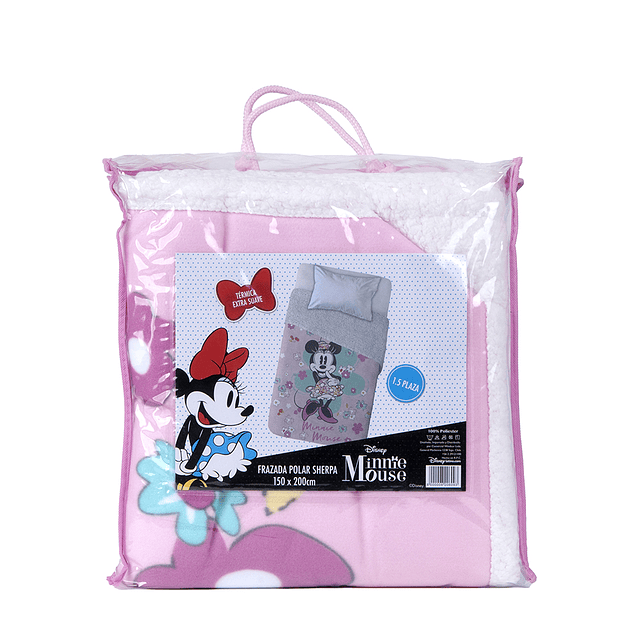 Frazada 1.5 plazas Polar Sherpa Minnie Vintage 3
