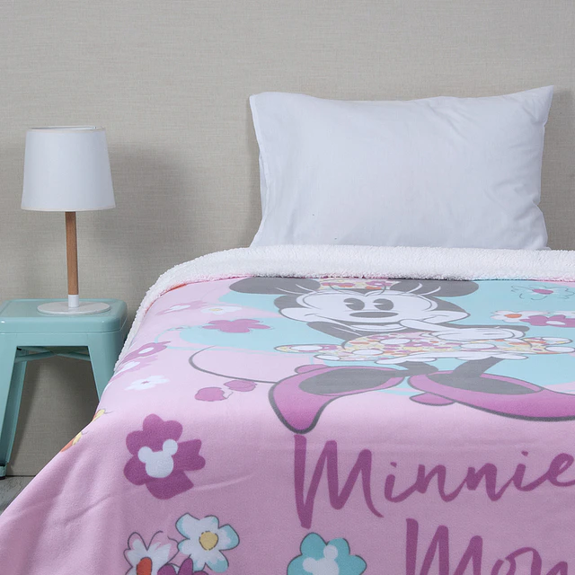 Frazada 1.5 plazas Polar Sherpa Minnie Vintage 1