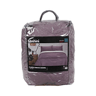 Plumon king Microfibra + Sherpa Morado 3