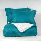 Plumón 1.5 Plazas Microfibra + Sherpa Verde 2