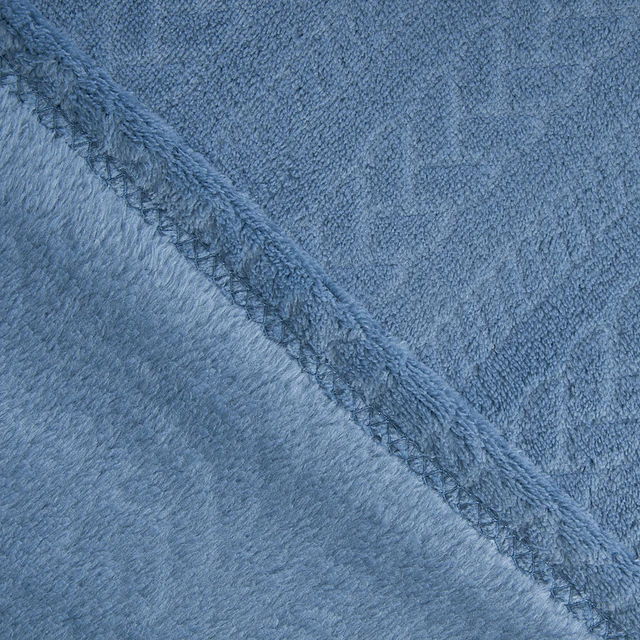 Frazada 1.5 Plazas Coral Embossed Azul 2