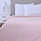 Frazada 2 Plazas Coral Embossed Rosado 1